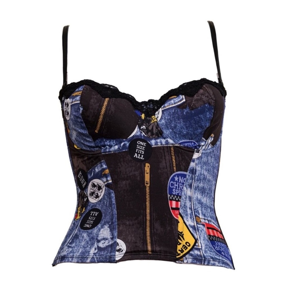 Christian Dior Miss Diorella Trompe L'oeil Bustier Corset Top - Picture 1 of 7